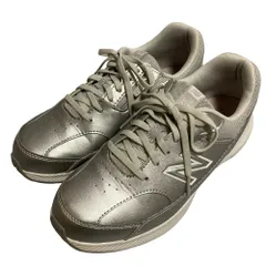 美品 New Balance ニューバランス WW363SI8 幅広 コンフォート スニーカー ウォーキングシューズ 25cm 2E シルバー レディース 古着 中古 USED