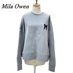 Mila Owen ミラオーウェン サガラ刺繍デザインビッグトレーナー ONE/F