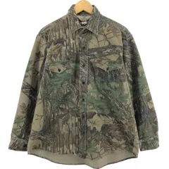 古着 80~90年代 レッドヘッド RED HEAD 迷彩柄 リアルツリーカモ 長袖 プリントネルシャツ USA製 メンズL相当 ヴィンテージ/eaa523054