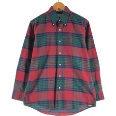 古着 90年代 エルエルビーン L.L.Bean 長袖 ボタンダウンチェックシャツ USA製 メンズM相当 ヴィンテージ/eaa528649