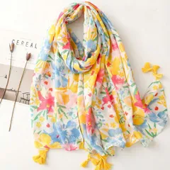 ストール 大判 水彩 フラワー柄 アーティスティック 薄手 透け感 軽い 春 夏 レディース 上品 大人可愛い プレゼント ギフト 卒業式 入学式 バレンタイン 新作 羽織 冷房対策 アレンジ 透け感素材 送料無料 即購入OK 最短当日〜翌日発送