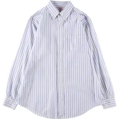 古着 80~90年代 ブルックスブラザーズ Brooks Brothers Est.1818 長袖 ボタンダウンストライプシャツ USA製 メンズL相当/eaa531063