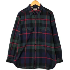 古着 80年代 エルエルビーン L.L.Bean 長袖 フランネルチェックシャツ USA製 メンズL相当 ヴィンテージ/eaa531248