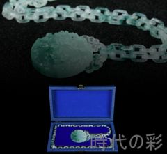 旧蔵 清代 花絲嵌和田白玉飾件』精密細工 宮廷装飾品 骨董品 宝石装飾