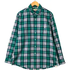 古着 ~90年代 エルエルビーン L.L.Bean 長袖 コットンチェックシャツ USA製 メンズL相当 ヴィンテージ/eaa541280