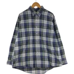 古着 80~90年代 エルエルビーン L.L.Bean 長袖 ライトネルチェックシャツ メンズXL相当 ヴィンテージ/eaa541033