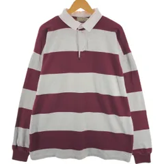 古着 70~80年代 エルエルビーン L.L.Bean ボーダー柄 長袖 ラガーシャツ USA製 メンズXXL相当 ヴィンテージ/eaa541432