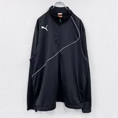 古着 used　PUMA　プーマ　トラックジャケット/ジャージ　黒　ブラック　2XLサイズ