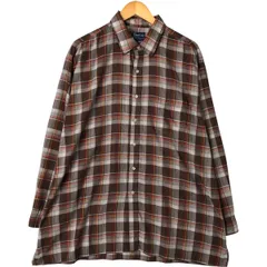 古着 70~80年代 DeeCee BIG MAN ボックスシャツ 長袖 チェックシャツ USA製 メンズXXL相当 ヴィンテージ/eaa550570