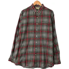 古着 ~90年代 エルエルビーン L.L.Bean 長袖 ボタンダウン ライトネルチェックシャツ USA製 メンズXL相当 ヴィンテージ/eaa550647