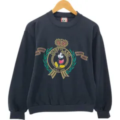古着 90年代 DiSNEY DESIGNS MICKEY MOUSE ミッキーマウス キャラクタースウェットシャツ トレーナー USA製 メンズM相当/eaa550396