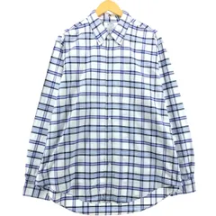 古着 80~90年代 ブルックスブラザーズ Brooks Brothers Est.1818 REGENT 長袖 ボタンダウンチェックシャツ USA製 メンズXL相当/eaa557714