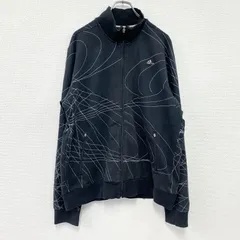 古着 used　00s　adidas　アディダス　スウェットトラックジャケット/ジャージ　パフォーマンスロゴ　ヴィンテージ　黒　ブラック　XLサイズ
