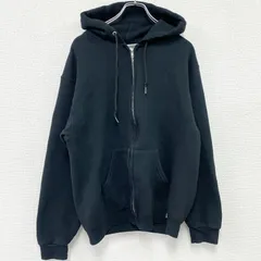 古着 used　00s　RUSSELL　ラッセル　フルジップスウェットパーカー/フーディー　ヴィンテージ　黒　ブラック　Mサイズ
