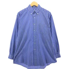 古着 ブルックスブラザーズ Brooks Brothers Est.1818 RELAXED FIT 長袖 ボタンダウンストライプシャツ メンズM相当/eaa558738