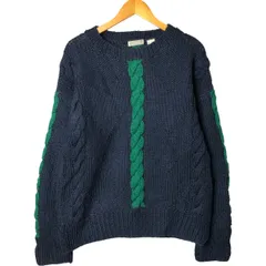 古着 Claiborne HAND KNIT ハンドニット フィッシャーマン アランニットセーター メンズM相当 ヴィンテージ/eaa583493