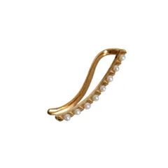 美品 ete エテ シルバー925 パール イヤーカフ アクセサリー ゴールドカラー レディース 古着 中古 USED