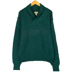 古着 80~90年代 エルエルビーン L.L.Bean ショールカラー ウールニットセーター USA製 メンズL相当 ヴィンテージ/eaa601102