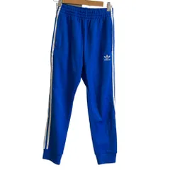 美品 adidas アディダス オリジナルス スリーストライプ トラックパンツ Sサイズ ブルー レディース 古着 中古 USED