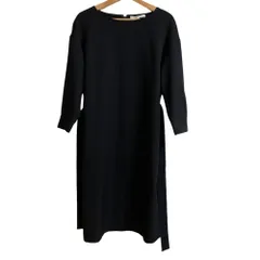 美品 UNTITLED アンタイトル ワンピース 大きいサイズ4 ネイビー レディース 古着 中古 USED