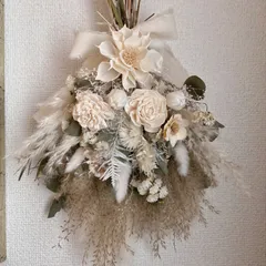 ドライフラワースワッグ2176