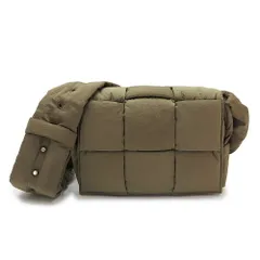 ボッテガヴェネタ ショルダーバッグ スモール パデッド テック カセット 755182 VBO81 2877 クロスボディバッグ イントレチャート カーキ BOTTEGA VENETA