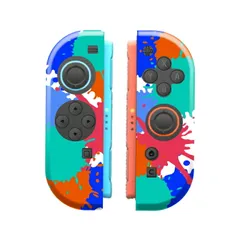 Nintendo Switch2 switch2 switch2専用 ケース 任天堂 スイッチ2 Joy-Con ジョイコン カバー ケース インク ペンキ ペイント ブルー レッド パープル ネオン 保護 保護ケース キズ防止 指紋防止 軽量 カラー02