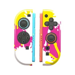 Nintendo Switch2 switch2 switch2専用 ケース 任天堂 スイッチ2 Joy-Con ジョイコン カバー ケース インク ペンキ ペイント ブルー レッド パープル ネオン 保護 保護ケース キズ防止 指紋防止 軽量 カラー06