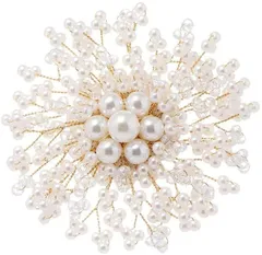 コサージュ フォーマル ブローチ パール 卒業 入学 結婚式 レディース セレモニー ママ 入園 大きめ華やか ホワイト 8cm