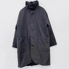 古着 used　KAMISHIMA CHINAMI　カミシマチナミ　ステンカラーコート　リバーシブル　黒　ブラック