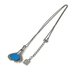 美品 クレサンベール ネックレス トルコ石 ターコイズ 京セラ silver 刻印