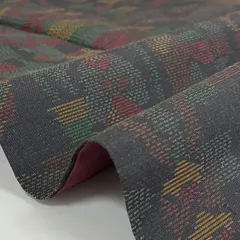 本場大島紬 横双 素敵な絣柄 正絹 着物 MK-3265