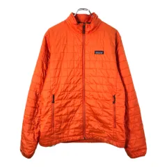 patagonia パタゴニア ナノパフジャケット アウトドア オレンジ(メンズ M)中古 古着 X2280