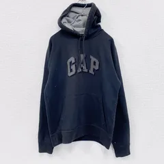 古着 used　GAP　ギャップ　スウェットパーカー/フーディー　裏フリース　黒　ブラック　Mサイズ