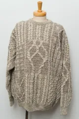 ユーロ 古着 Connemara Knitwear アランニットセーター フィッシャーマンセーター