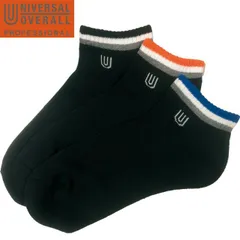 UNIVERSAL OVERRALL ユニバーサルオーバーオール 【UN-102】 アンクル ソックス 靴下 3P 25-27cm
