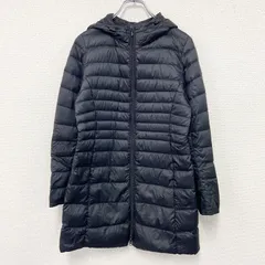 古着 used　UNIQLO　ユニクロ　ウルトラライトダウンロングコート　フーデットコート　黒　ブラック　Sサイズ