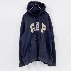 古着 used　GAP　ギャップ　フルジップスウェットパーカー/フーディー　紺　ネイビー　XLサイズ