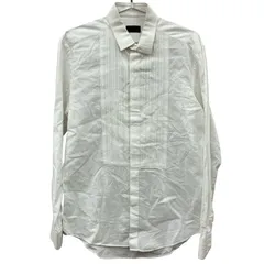 MN4 LANVIN ランバン シャツコットン シャドーストライプ ショートポイントカラー レディース M ホワイト 2000000850559のサムネイル
