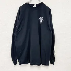 古着 used　GILDAN　ギルダン　長袖Tシャツ/ロンT　フェス　黒　ブラック　2XLサイズ