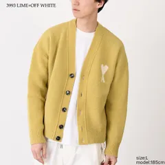 AMI ALEXANDRE MATTIUSSI AMI DE COEUR アミパリス ニット Ami De Coeur アルパカニット カーディガン UKC365 KN0135 メンズ ユニセックス   アルパカ Vネック ボタン ロゴ 長袖のサムネイル