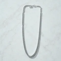 DIESEL　ディーゼル チェーンネックレス　シルバー　黒石　ブラックストーン