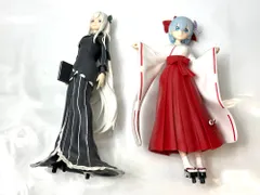 現状品 Re:ゼロから始める異世界生活 スーパープレミアムフィギュア レム 巫女 Style＆エキドナ SPM フィギュア 1/21