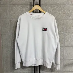 トミー ジーンズ フリース スウェットシャツ L-XL(ng465 スウェット 長袖