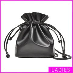 【新品・未使用】 巾着ショルダー レディース 婦人 巾着バッグ 2wayバッグ 2wayショルダー 軽量 巾着型 ミニサイズ おしゃれ かわいい ブランド アリステ 大人 キレイめ 上品 カジュアル 30代 鞄 バッグ バック ブラック 黒 621-682