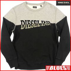 DIESEL エンボスロゴ トレーナー グレー着丈67 身幅51 - メルカリ
