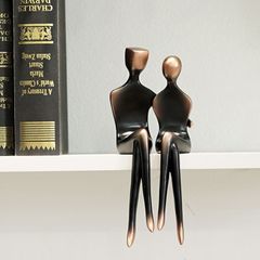 ヨガポーズ 陶器製 置物 2体セット ブラック - メルカリ