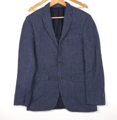 ポロラルフローレン リネン ウール混 ジャケット ネイビー 38R(S-M)
