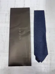 h11349 GUCCI グッチ ドット シルク ネクタイ メンズ 美品
