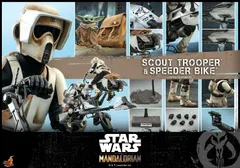ホットトイズ テレビ・マスターピース マンダロリアン 1/6スケールフィギュア スカウト・トルーパー＆スピーダー・バイク TMS017
